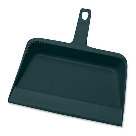 Sp Richards Genuine Joe Dust Pan, Heavy-Duty, 12", Black, GJO02406 GJO02406